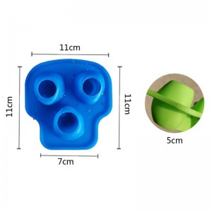 Silicone Ice Cube Trays Molds ลูกบาศก์น้ำแข็งซิลิโคนขนาดใหญ่, นำกลับมาใช้ใหม่, BPA ฟรี, สำหรับวิสกี้, ค็อกเทล, ก้อนน้ำแข็งที่ปลอดภัยวางซ้อนกันได้