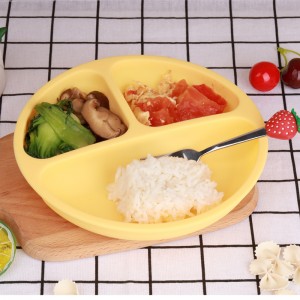 ถ้วยดูดทารกซิลิโคนเด็กวัยหัดเดินถ้วยดูดด้วยตนเอง, จานให้อาหารเด็กซิลิโคนแบ่งจานซิลิโคนสำหรับเด็กที่หย่านม, BPA ฟรี, ไมโครเวฟ, เครื่องล้างจานและเตาอบปลอดภัย-ชามให้อาหารเด็กทารก