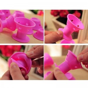 ไม่มีเครื่องช่วยความร้อนความร้อนเครื่องมือดัดผมซิลิโคนไม่มีความร้อนไม่มีความเสียหายต่อเส้นผมทำความสะอาดง่าย